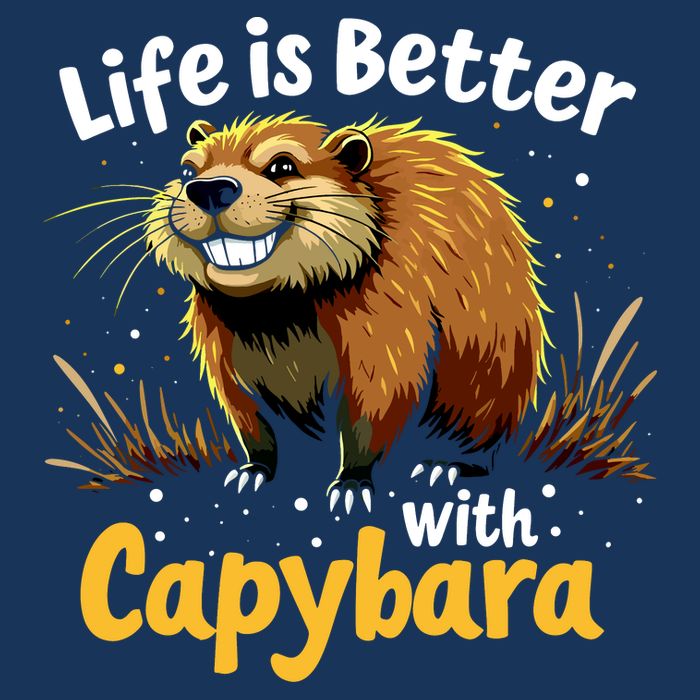 Life Is Better With Capybara Infant Baby Jersey Bodysuit