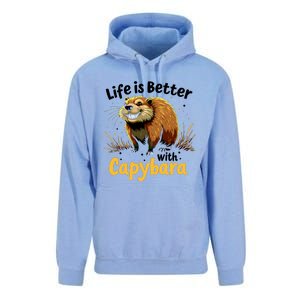 Life Is Better With Capybara Unisex Surf Hoodie