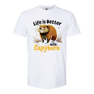 Life Is Better With Capybara Softstyle CVC T-Shirt