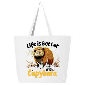 Life Is Better With Capybara 25L Jumbo Tote