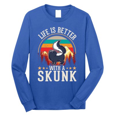 Life Is Better With A Skunk Gift Long Sleeve Shirt