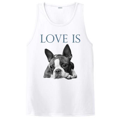 Love Is Boston Terrier Bostie PosiCharge Competitor Tank