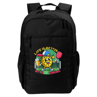 Life Is Better With Dinking Funny Pickleball Premium Daily Commute Backpack
