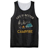 Life Is Better At The Campfire Funny Camper Camp Mesh Reversible Basketball Jersey Tank