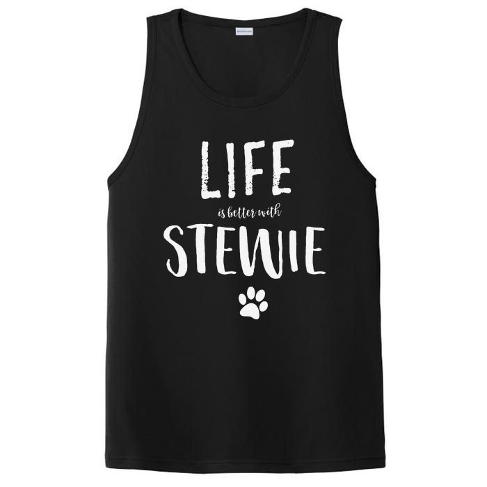 Life Ist Better With Stewie Dog Name Gift PosiCharge Competitor Tank