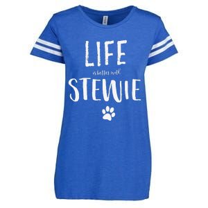 Life Ist Better With Stewie Dog Name Gift Enza Ladies Jersey Football T-Shirt