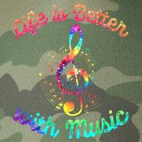 Life Is Better With Music Notes Symbol Tie Dye Musician Legacy Tie Dye Trucker Hat