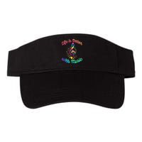 Life Is Better With Music Notes Symbol Tie Dye Musician Visor