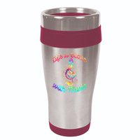 Life Is Better With Music Notes Symbol Tie Dye Musician 16oz Travel Tumbler