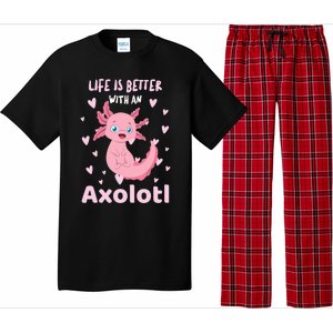 Life Is Better With An Axolotl Cute Kawaii Design Pajama Set