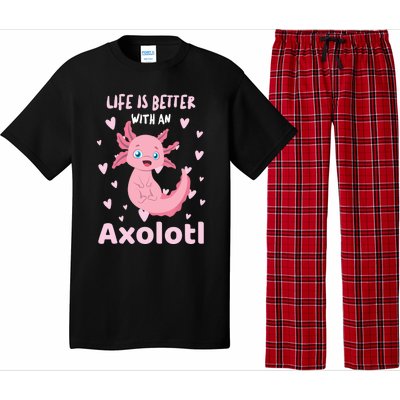 Life Is Better With An Axolotl Cute Kawaii Design Pajama Set