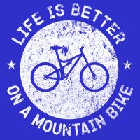 Life Is Better On A Mountain Bike Vintage Funny Mtb Meaningful Gift Button