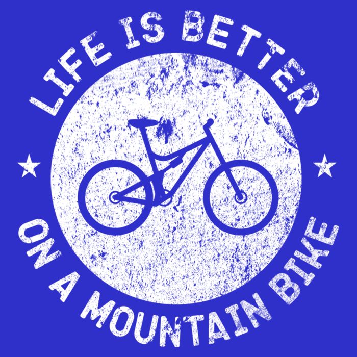 Life Is Better On A Mountain Bike Vintage Funny Mtb Meaningful Gift Button