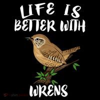 Life Is Better With Wrens Birds Birding Baby Bodysuit