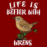 Life Is Better With Wrens Birds Birding Hoodie