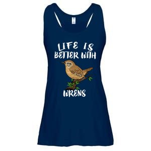 Life Is Better With Wrens Birds Birding Ladies Essential Flowy Tank