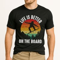 Life Is Better On The Board Snowboard Funny Snowboarding Gift Performance Shirt