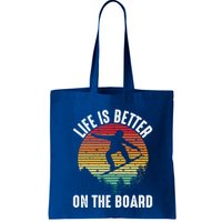Life Is Better On The Board Snowboard Funny Snowboarding Gift Bag