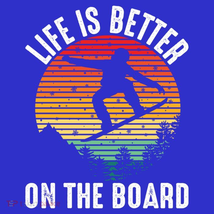 Life Is Better On The Board Snowboard Funny Snowboarding Gift Baby Bodysuit