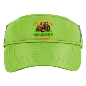 Life Is Better On Grandpa's Tractor Young Farmer Tractor Adult Drive Performance Visor