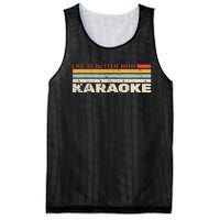 Life Is Better With Karaoke Vintage Microphone Music Singer Mesh Reversible Basketball Jersey Tank