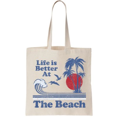 Life Is Better At The Beach Retro Vintage 80s 70s Vacation Bag