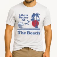 Life Is Better At The Beach Retro Vintage 80s 70s Vacation Performance Shirt