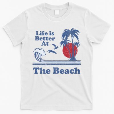 Life Is Better At The Beach Retro Vintage 80s 70s Vacation T-Shirt