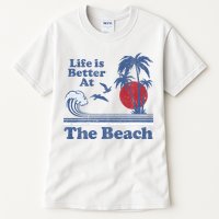 Life Is Better At The Beach Retro Vintage 80s 70s Vacation Tall T-Shirt