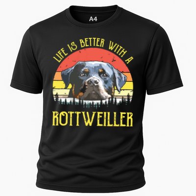 Life Is Better With A Rottweiler Dog Lover Gift Performance Shirt