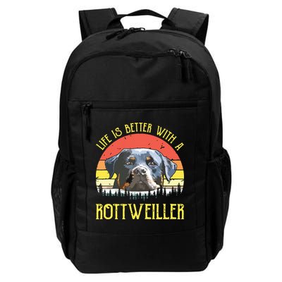 Life Is Better With A Rottweiler Dog Lover Gift Backpack