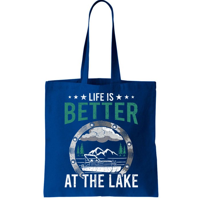 Life Is Better At The Lake Pontoon Boat Pontooning Gift Bag