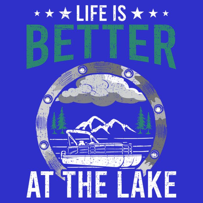 Life Is Better At The Lake Pontoon Boat Pontooning Gift Bag