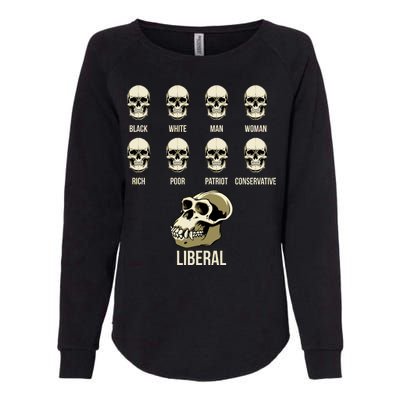 Liberal Monkey Black White Man Woman Rich Poor Patriot Conservative Womens California Wash Sweatshirt