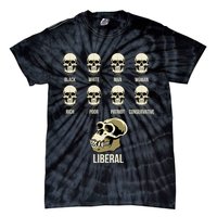 Liberal Monkey Black White Man Woman Rich Poor Patriot Conservative Tie-Dye T-Shirt