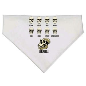 Liberal Monkey Black White Man Woman Rich Poor Patriot Conservative USA-Made Doggie Bandana