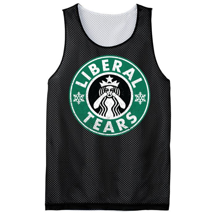 Liberal Tears MAGA Donald Trump Mesh Reversible Basketball Jersey Tank