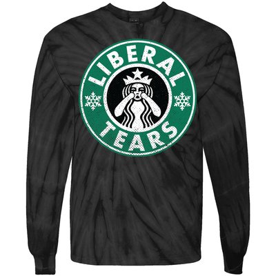 Liberal Tears MAGA Donald Trump Tie-Dye Long Sleeve Shirt