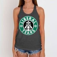 Liberal Tears MAGA Donald Trump Women's Knotted Racerback Tank