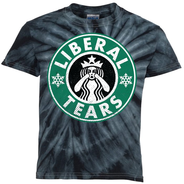 Liberal Tears MAGA Donald Trump Kids Tie-Dye T-Shirt