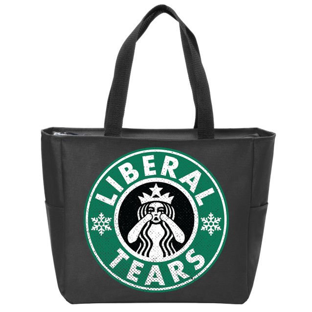 Liberal Tears MAGA Donald Trump Zip Tote Bag