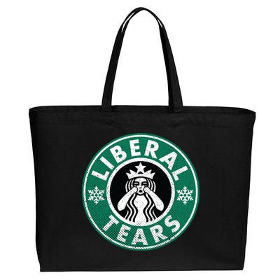 Liberal Tears MAGA Donald Trump Cotton Canvas Jumbo Tote