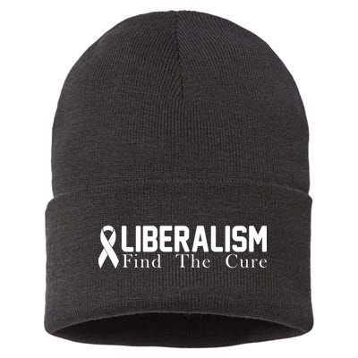 Liberalism Find The Cure Sustainable Knit Beanie