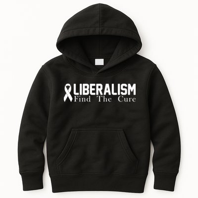 Liberalism Find The Cure Kids Hoodie
