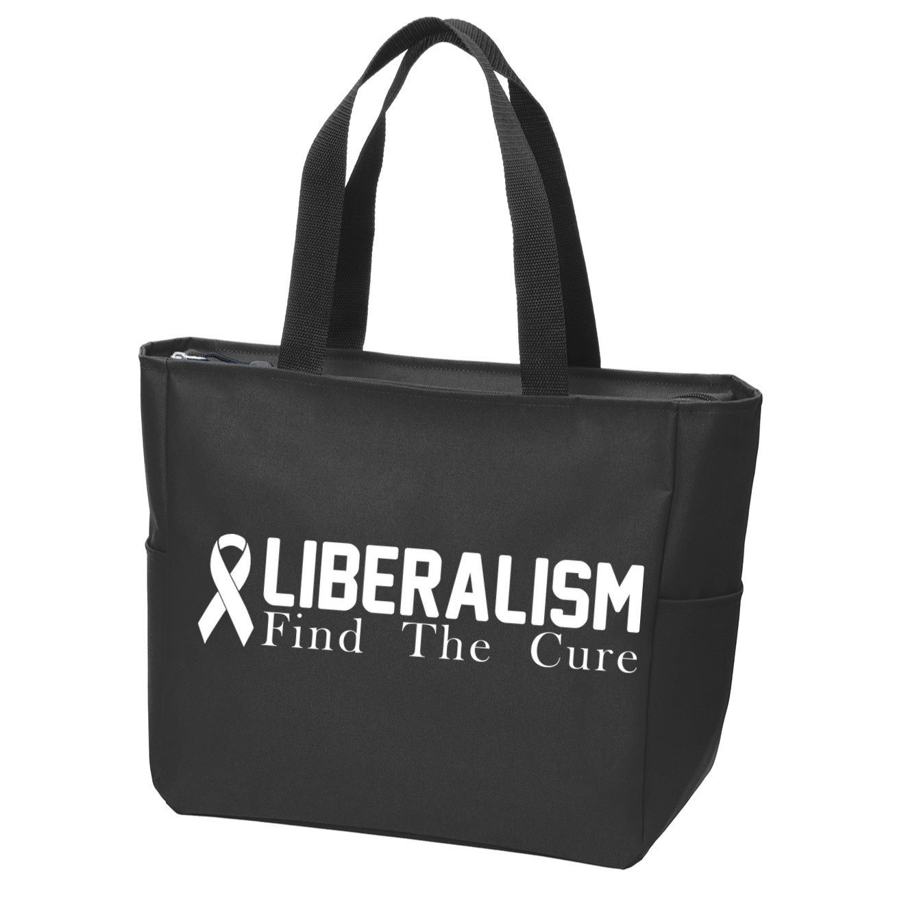 Liberalism Find The Cure Zip Tote Bag