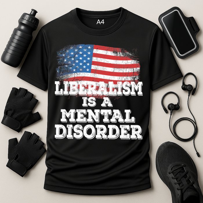Liberalism Is A Mental Disorder Cooling Performance Crew T-Shirt