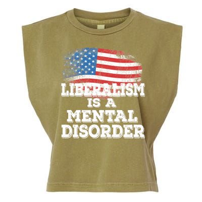 Liberalism Is A Mental Disorder Garment-Dyed Women's Muscle Tee