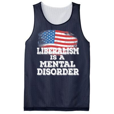 Liberalism Is A Mental Disorder Mesh Reversible Basketball Jersey Tank