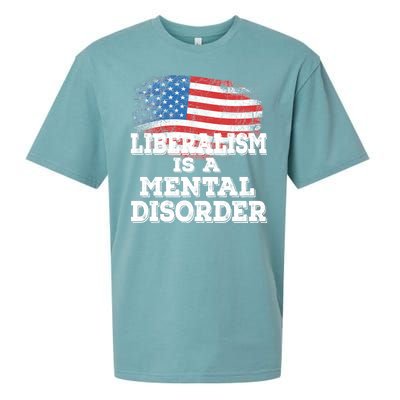 Liberalism Is A Mental Disorder Sueded Cloud Jersey T-Shirt