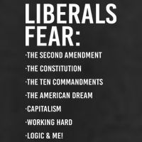 Liberals Fear Conservative Republican Garment-Dyed Heavyweight T-Shirt